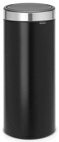 Κάδος Brabantia Touch Bin New 650009, 30 l, αθόρυβο και ομαλό κλείσιμο, μαύρο/inox