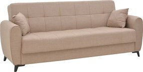 Σετ σαλονιού 2τεμ Lincoln pakoworld ύφασμα σε μπεζ απόχρωση