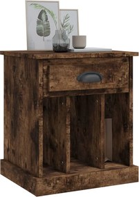 vidaXL Κομοδίνο Καπνιστή Δρυς 43x36x50 εκ.