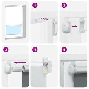 vidaXL Στόρι Συσκότισης Ρόλερ Καφέ 140 x 230 εκ.