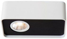 Φωτιστικό Οροφής Lucide 23975-05-31 ANGULAR Λευκό (White)|Μαύρο Ματ (Black Mat) 2700 K