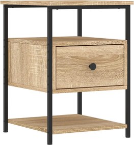 vidaXL Κομοδίνα 2 τεμ. Sonoma Δρυς 40 x 42 x 56 εκ. από Επεξεργ. Ξύλο