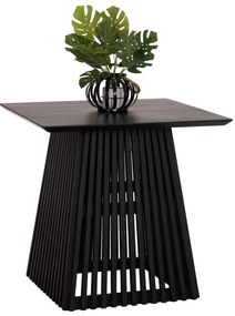 ΤΡΑΠΕΖΙ ΤΡΑΠΕΖΑΡΙΑΣ ΤΕΤΡΑΓΩΝΟ FRANTZ HM9458.02 MINDI ΞΥΛΟ ΜΑΥΡΟ 80x80x78Yεκ.