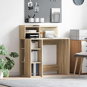 vidaXL Γραφείο με Αποθήκευση Σονομα Οκ 90x48x101.5 εκ. Κατασκευασμένο Ξύλο