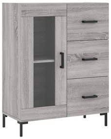 vidaXL Ντουλάπι Γκρι Sonoma 69,5 x 34 x 90 εκ. από Επεξεργασμένο Ξύλο
