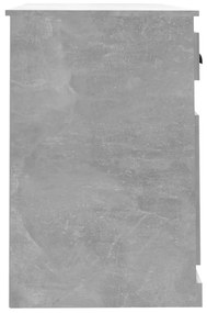 vidaXL Γραφείο με Συρτάρι Γκρι Σκυροδέματος 115x50x75 εκ. Επεξ. Ξύλο