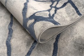 Stewehome μοντέρνο χαλί με βαμβάκι γκρι και μπλε 120x300x6 cm