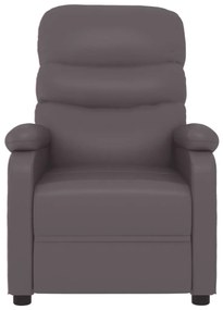 vidaXL Πολυθρόνα Μασάζ Γκρι από Συνθετικό Δέρμα