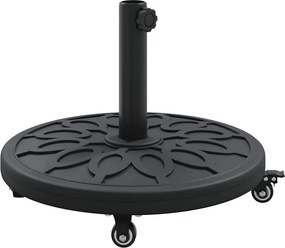vidaXL Βάση ομπρέλας Art Deco Μαύρο Ø 45 x 39,5 εκ Σίδερο