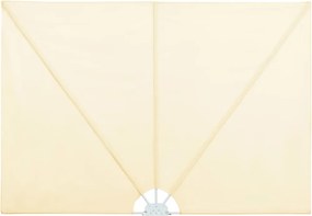 vidaXL Σκίαστρο Βεράντας Πλαϊνό Πτυσσόμενο Κρεμ 400 x 200 εκ.