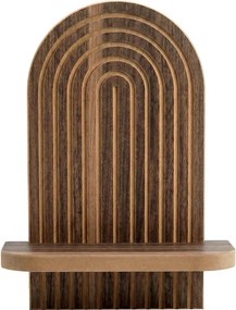 Ραφιέρα τοίχου Artwill Megapap Mdf χρώμα wenge 26x13x35εκ.