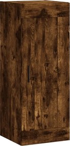 vidaXL Ντουλάπι Τοίχου Καπνιστή Δρυς 34,5 x 34 x 90 εκ. Επεξεργ. Ξύλο