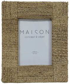 Κορνίζα Για Φωτογραφία 13x18cm Mosi 032637 28x23x3cm Natural Γυαλί,Seagrass