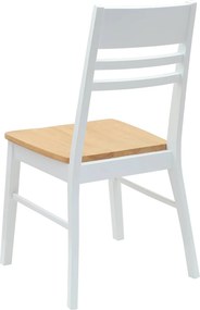 vidaXL Καρέκλες φαγητού 2 pcs Λευκό 43 x 54 x 89 εκ.