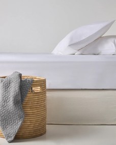 Ξενοδοχειακό Λευκό Sateen Πανωσέντονο Astor - Μονή - 175x295cm