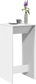 vidaXL Τραπέζι Μπαρ Λευκό 51x50x103,5 εκ. Επεξ. Ξύλο