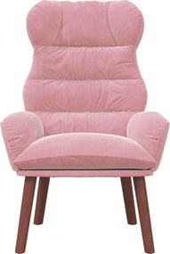 vidaXL Πολυθρόνα Ροζ 69 x 74 x 93 εκ. Βελούδο