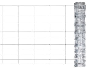 vidaXL Συρματόπλεγμα Περίφραξης Ασημί 50 x 1,2 μ. Γαλβανισμένο Ατσάλι