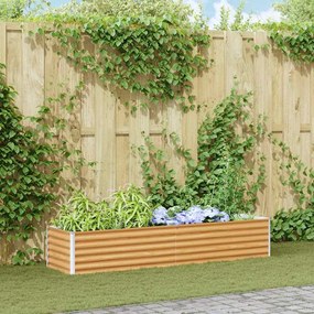 Υπερυψωμένη Ζαρντινιέρα 195 x 50 x 36 εκ. Επικαλυμμένος Χάλυβας