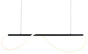 Φωτιστικό Οροφής - Ράγα Kyma ZM36LEDP120BK 36W Led 120x6x215cm Black Aca Metal