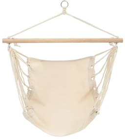 vidaXL Αιώρα Πτυσσόμενη Κρεμ