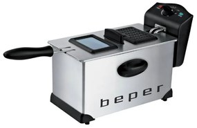 Beper Ηλεκτρική Φριτέζα Λαδιού 3.5L 2000W Inox BC.353
