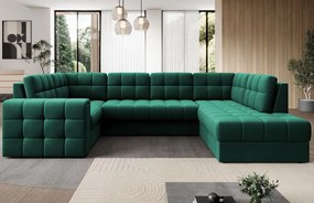 Γωνιακός καναπές Bale U-Prasino-Δεξιά