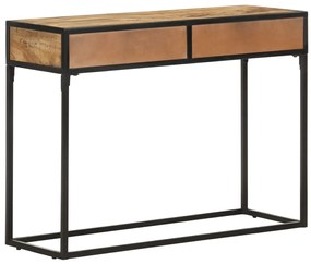 vidaXL Τραπέζι Κονσόλα 100 x 35 x 75 εκ. από Μασίφ Ξύλο Μάνγκο