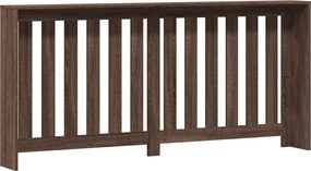 vidaXL Καπάκι Καλοριφέρ Καφέ Ξύλο Δρυός Επεξεργασμένο Ξύλο