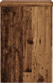 vidaXL Βάσεις Φυτών 2 τεμ. Όψη Παλαιού Ξύλου 25x25x35 εκ. Επεξ. Ξύλο