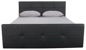 Κρεβάτι ArteLibre ANEMONE Μαύρο PU Με Αποθηκευτικό Χώρο 217.5x170.5x100cm(Στρώμα 160x200cm)-14320005