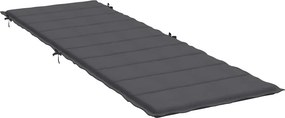 vidaXL Μαξιλάρι Ξαπλώστρας Ανθρακί 186x58x4 εκ. Ύφασμα