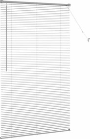 vidaXL Βενετσιάνικες Ρόδες Ασημί 175 x 100 εκ. Αλουμίνιο