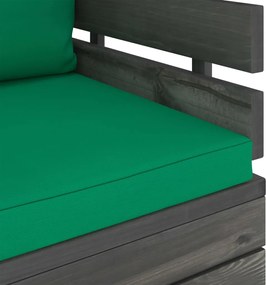 vidaXL Πολυθρόνα Κήπου από Ξύλο Πεύκου με Μαξιλάρια