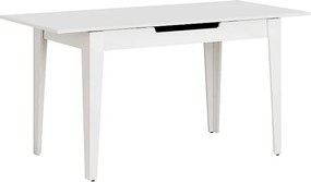 Τραπέζι Trendline Megapap επεκτεινόμενο χρώμα λευκό 120/150x70x75εκ.