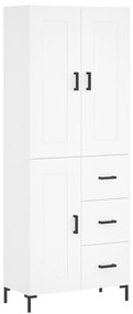 vidaXL Ντουλάπι Λευκό 69,5x34x180 εκ. από Επεξεργασμένο Ξύλο