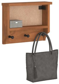 vidaXL Επίτοιχη κρεμάστρα παλτών SANDNES 45x12x35 εκ.Πεύκο μασίφ ξύλο
