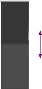 vidaXL Roller Blind Blackout Μαύρο 50x150 cm Πλάτος υφάσματος 45,7 cm