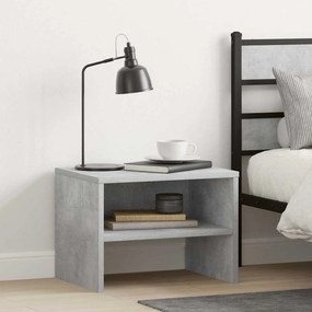 vidaXL Κομοδίνο Γκρι του Σκυροδέματος 40 x 30 x 30 εκ. από Επεξ. Ξύλο