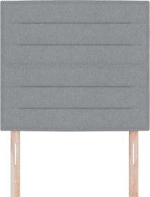 vidaXL Κεφαλάρι Ανοιχτό γκρι 90 cm ύφασμα