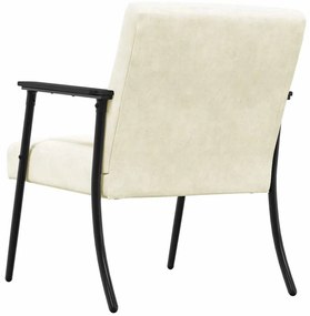 vidaXL Πολυθρόνα Κρεμ 59 x 75 x 78 εκ Βελούδο