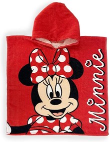 Πόντσο Θαλάσσης Quick Dry Disney Home Minnie 203 50X100 Red 100% Microfiber - Disney Home