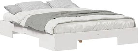 vidaXL Σκελετός Κρεβατιού Λευκό 140 x 200 cm
