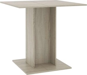 vidaXL Τραπεζαρία Sonoma Δρυς 80 x 80 x 75 εκ. από Μοριοσανίδα