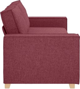 vidaXL 3-Θέσιος καναπές Κόκκινο 220 cm ύφασμα