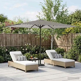 vidaXL Ομπρέλα Κήπου με Βάση 200 x 300 cm Πολυεστέρας Ορθογώνιος