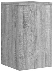 Βάσεις Φυτών 2 Τεμ. Γκρι Sonoma 30x30x50 εκ. Επεξεργασμένο Ξύλο - Γκρι