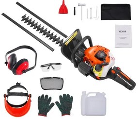 VEVOR 23.2" 26CC 2 Cycle Gas Hedge Trimmer Gas Powered Handheld Hedge Trimmer