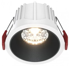 Χωνευτό Σποτ Οροφής Alfa LED 15W 3000K Μαύρο-Λευκό DL043-01-15W3K-RD-WB MAYTONI DL043-01-15W3K-RD-WB Ασπρόμαυρο