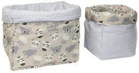 Καλάθια Αποθήκευσης (Σετ 2τμχ) Bebe Stars Panda 301-312
